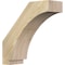 Ekena Millwork 6"W x 18"D x 18"H Imperial Rough Sawn Knee Brace, Douglas Fir BRC06X18X18IMP00RDF - alternate 1
